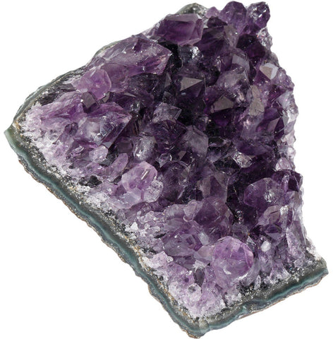 SUNYIK Natural Amethyst Quartz Crystal Cluster,Druzy Geode Specimen Gemstone Sculpture Sphere(0.3-0.4lb)