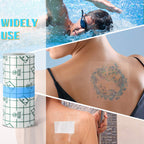 4 Rolls Transparent Stretch Adhesive Bandage Waterproof Protective Bandage Clear Adhesive Bandages Transparent Film Dressing Tap