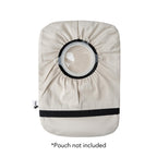 Spoonie Threads Beige Elastic Ostomy Bag Cover | Fashionable & Adjustable Colostomy Stoma Ileostomy Pouches | Beige, 6x9 (Large