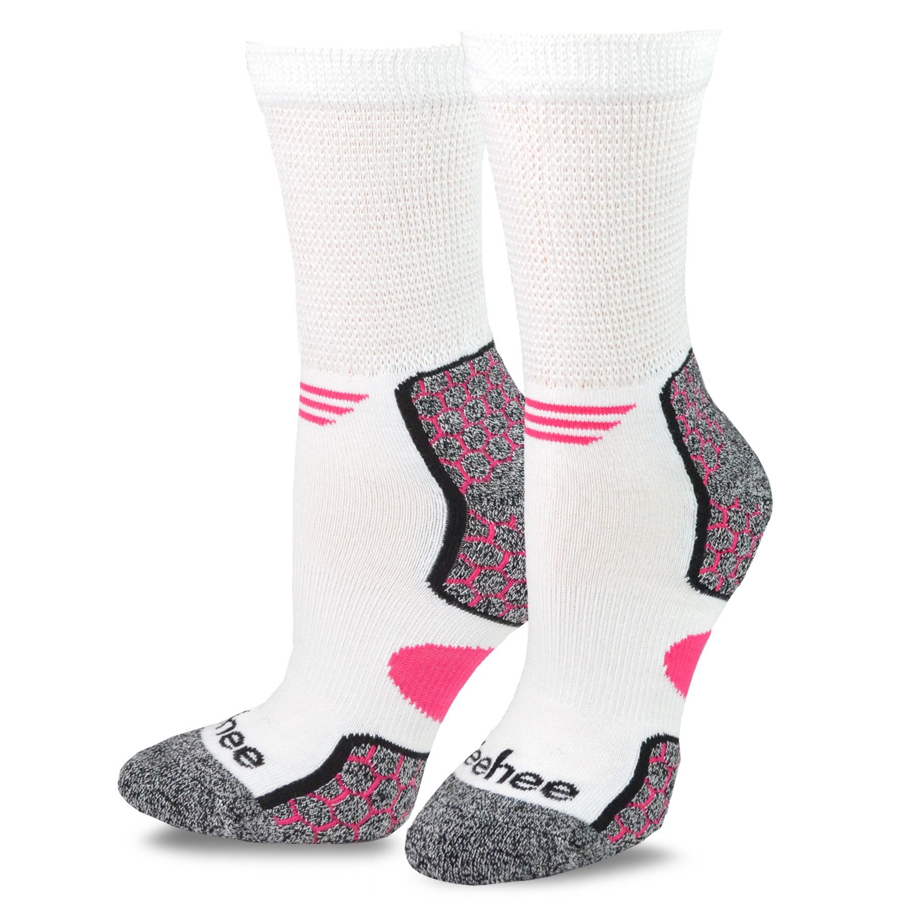 No Binding Viscose from Bamboo Colorful Diabetic Crew 3-Pairs Socks for Women (9-11, Assorted)