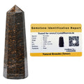 Crystal Heaven Certified Bronzite Crystal Tower Obelisk Point For Chakra, Healing & BalancingAaa Grade Original Certified Gemst
