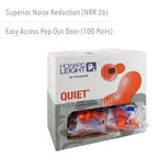 Quiet Reusable Earplugs - quiet reusable foam earplug w/orange po