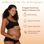 Preggie Pop Drops Pregnancy Nausea Relief Morning Sickness Candy with Essential Oils for Pregnant Women - Natural Sour Lemon, 32