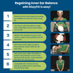 DizzyFIX Vertigo Relief Trainer for Benign Paroxysmal Positional Vertigo or BPPV, Inner Ear Balance Device for Particle Repositi