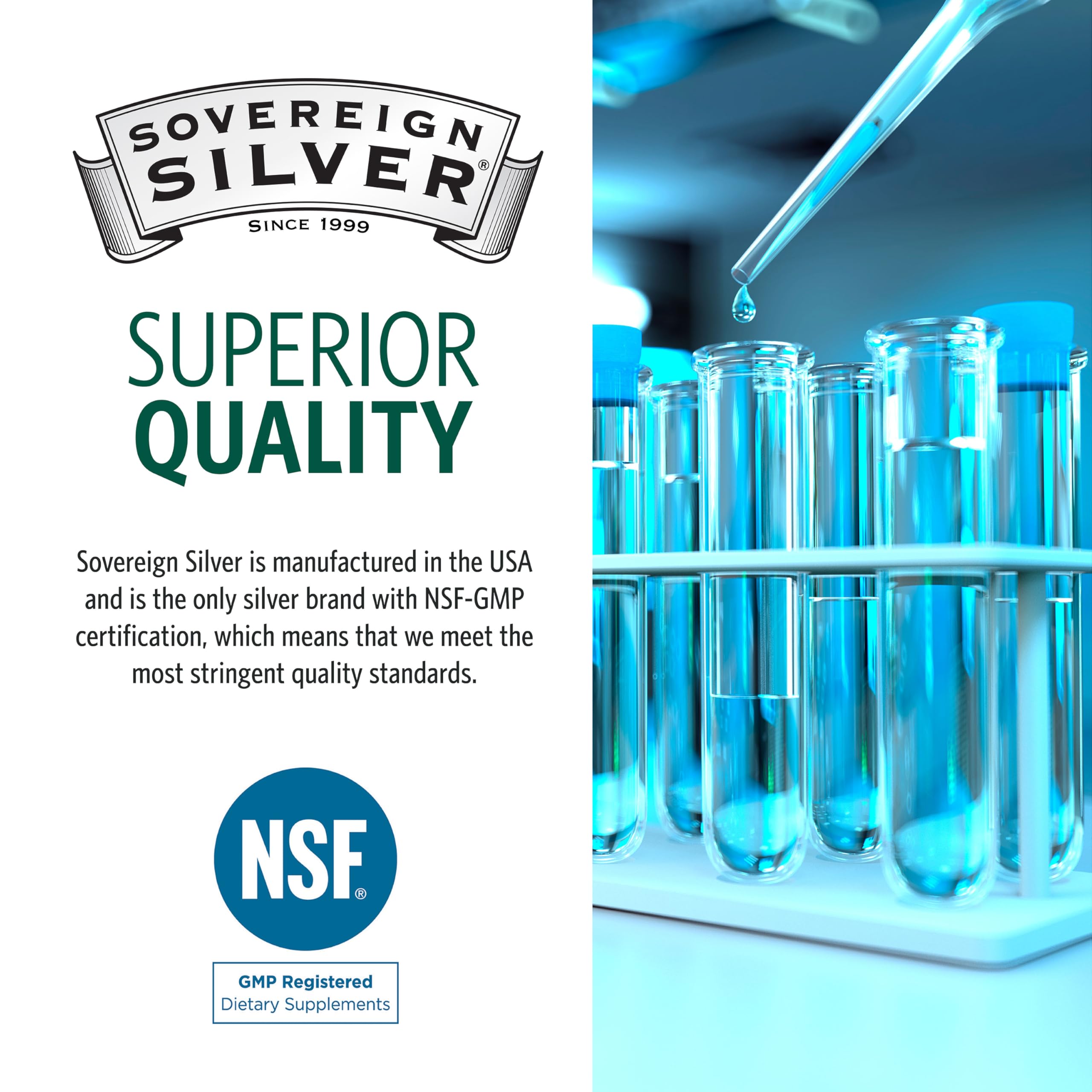 Sovereign Silver Bio-Active Silver Hydrosol for Immune Support - 10 ppm, 1 oz - Nasal Spray