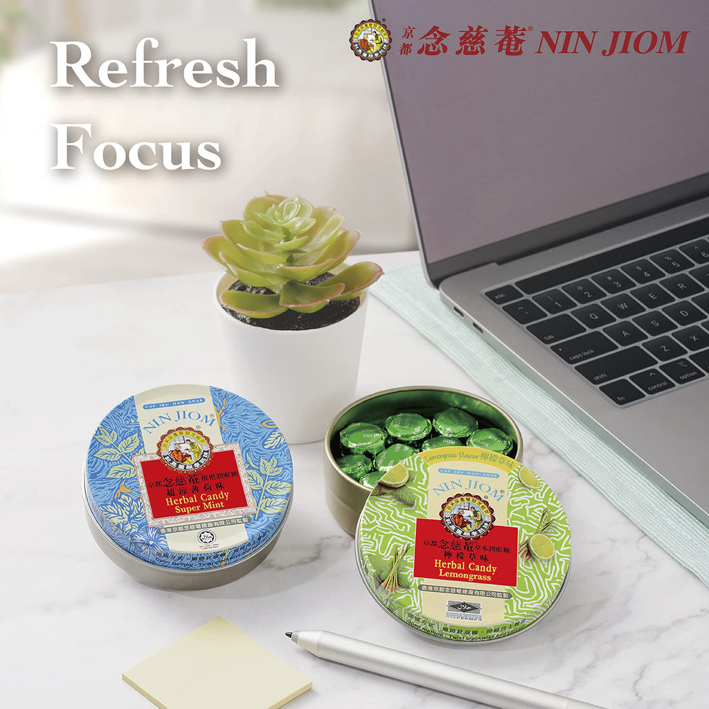 Nin Jiom Herbal Candy - Tangerine-Lemon 60GM