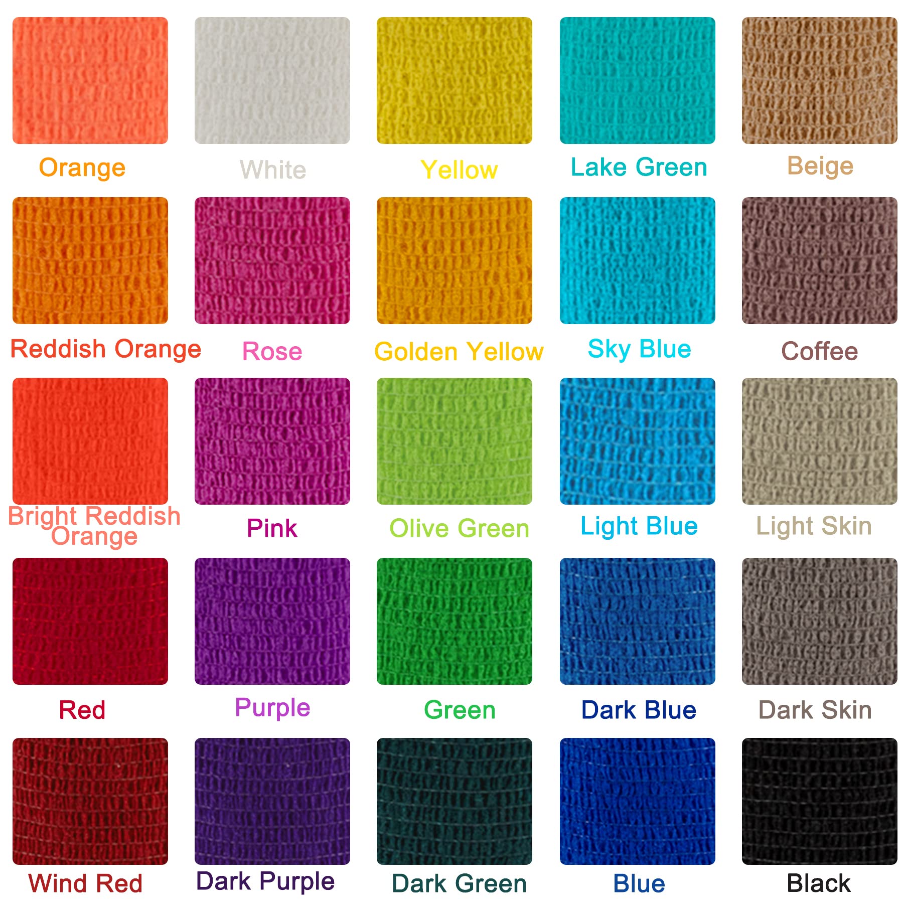 BQTQ 50 Rolls Self Adhesive Bandage Wrap 2 inch Bandage Tape Self Adherent Wrap Colorful Bandages Self Adhesive Wraps Stretch Ba
