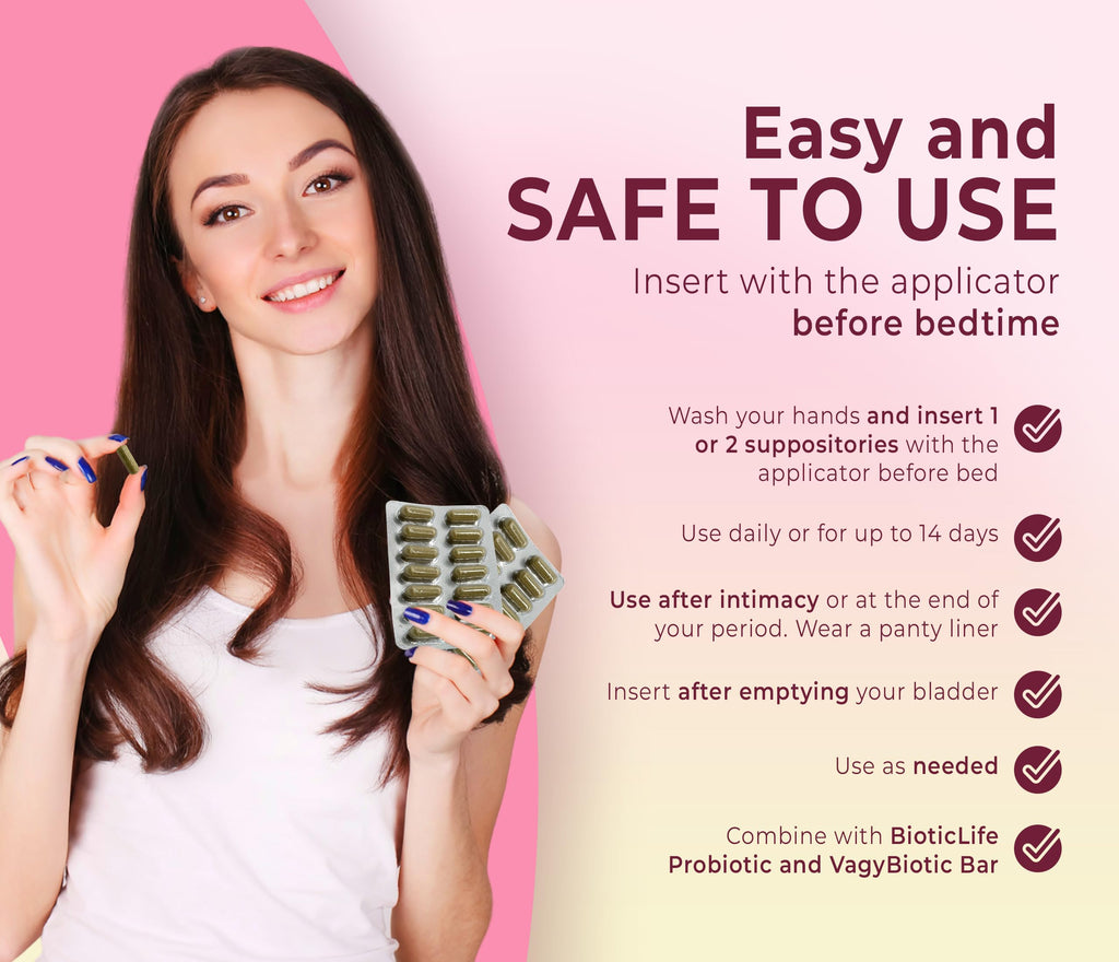 V-Rescue - 500 mg Boric Acid Suppositories 14 Vaginal Suppositories - Feminine Health
