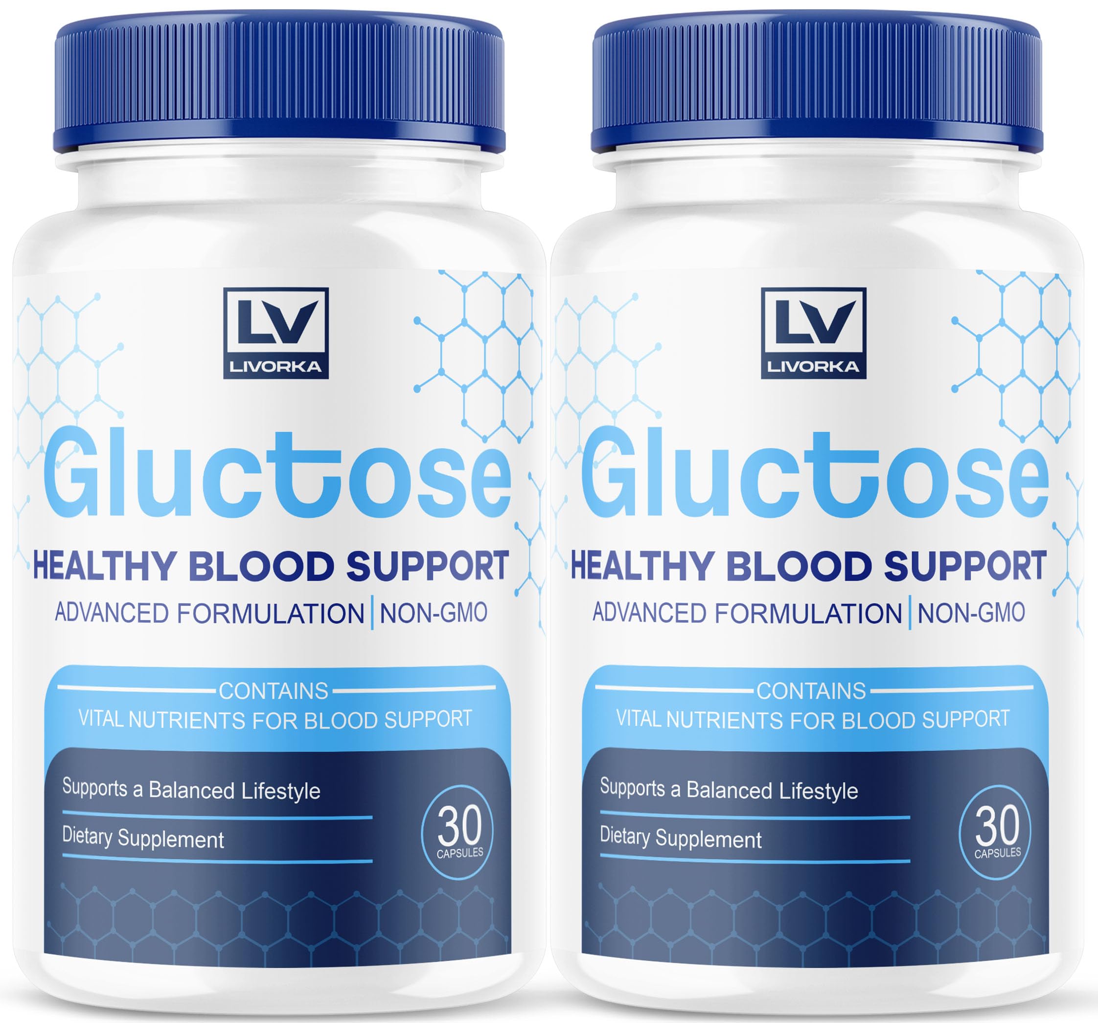 (2 Pack) Gluctose Advanced Blood Support, Gluctose, Gluctose - Advanced Blood Support Supplement, Gluctose Supplement Support Ca