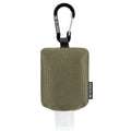 2nd Childhood Hand Sanitizer Holder Bag; Travel Size Empty 2 oz Refillable Bottle; Carabiner Clips on to Backpack or Purse