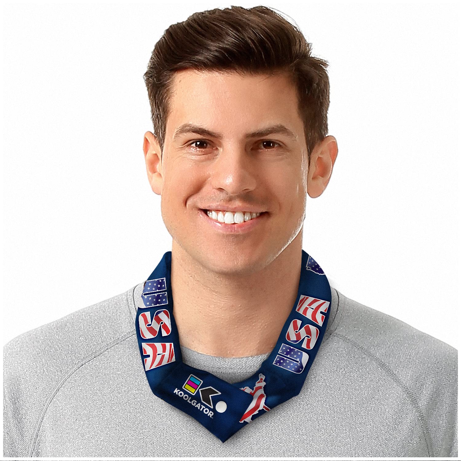 KOOLGATOR Cooling Neck Wrap - Men, Women, Children (USA, 1 Pack)