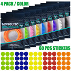 Mosquito Repellent Bracelets 36 Pack, Individually Wrapped Mosquito Repellent Bands with 60 Pcs Mosquito Stickers Patches, DEET