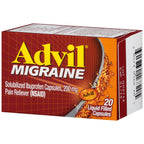 Advil Migraine Headache Relief, Ibuprofen Capsules with Ibuprofen 200mg for Migraine Relief, Nausea Relief and Light Sensitivity