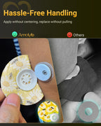 Amolyfe Libre 3 Sensor Covers Waterproof, 10 Pack Freestyle Libre 3 Plus Covers, Bump-Proof with Hard Cap, Waterproof Breathable