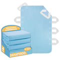 DAHAPYBOO Improvia Positioning Bed Pad 34x52 with 8 Reinforced Handles,Washable Underpads 4 Pack Incontinence,Heavy Absorbency R