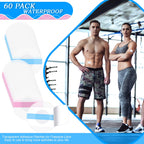 60 Packs Shower Waterproof Patch Freestyle Transparent Adhesive Patches Waterproof Sensor Covers Precut Clear Protection Sticker