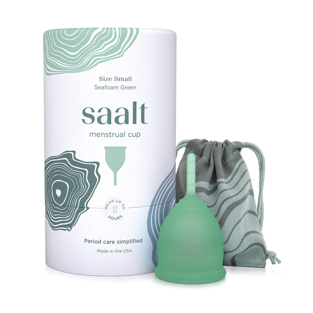 Saalt Menstrual Cup - Premium Design - Most Comfortable Period Cup - #1 Active Cup - Wear for 12 Hours - Soft, Flexible, Reusabl