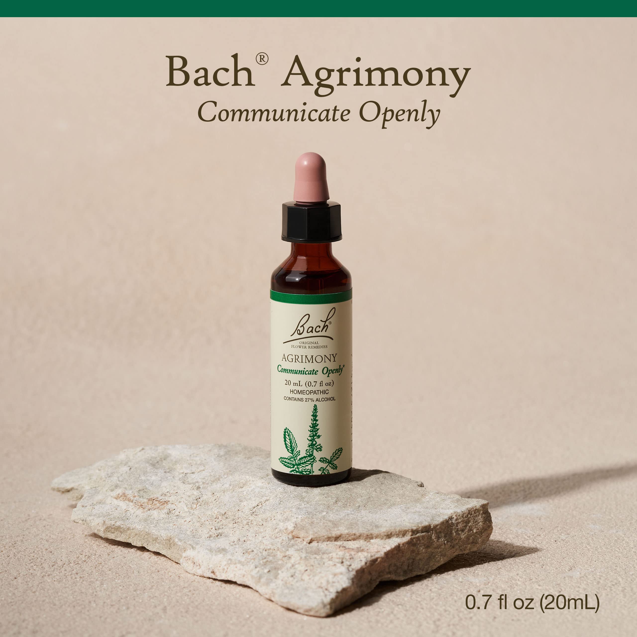 Bach Original Flower Remedies, Agrimony for Open Communication, Natural Homeopathic Flower Essence, Holistic Wellness and Stress