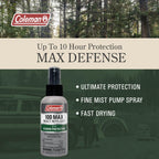 Coleman Insect Repellent Spray - 100% MAX DEET Insect Repellent Pump Spray, Protection Against Ticks, Mosquitoes, chiggers, gnat