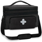 GDNasist Medicine Storage Bag, Pill Bottle Organizer for Emergency, Medicine Box Empty with Small Portable Pouch, First Aid Box 
