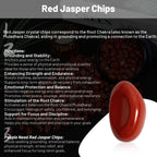Orientrea 1.1lb Natural Red Jasper Crystal Chips - Red Jasper Healing Crystals Chips, Crushed Crystal Gemstones for Crafts, Beau