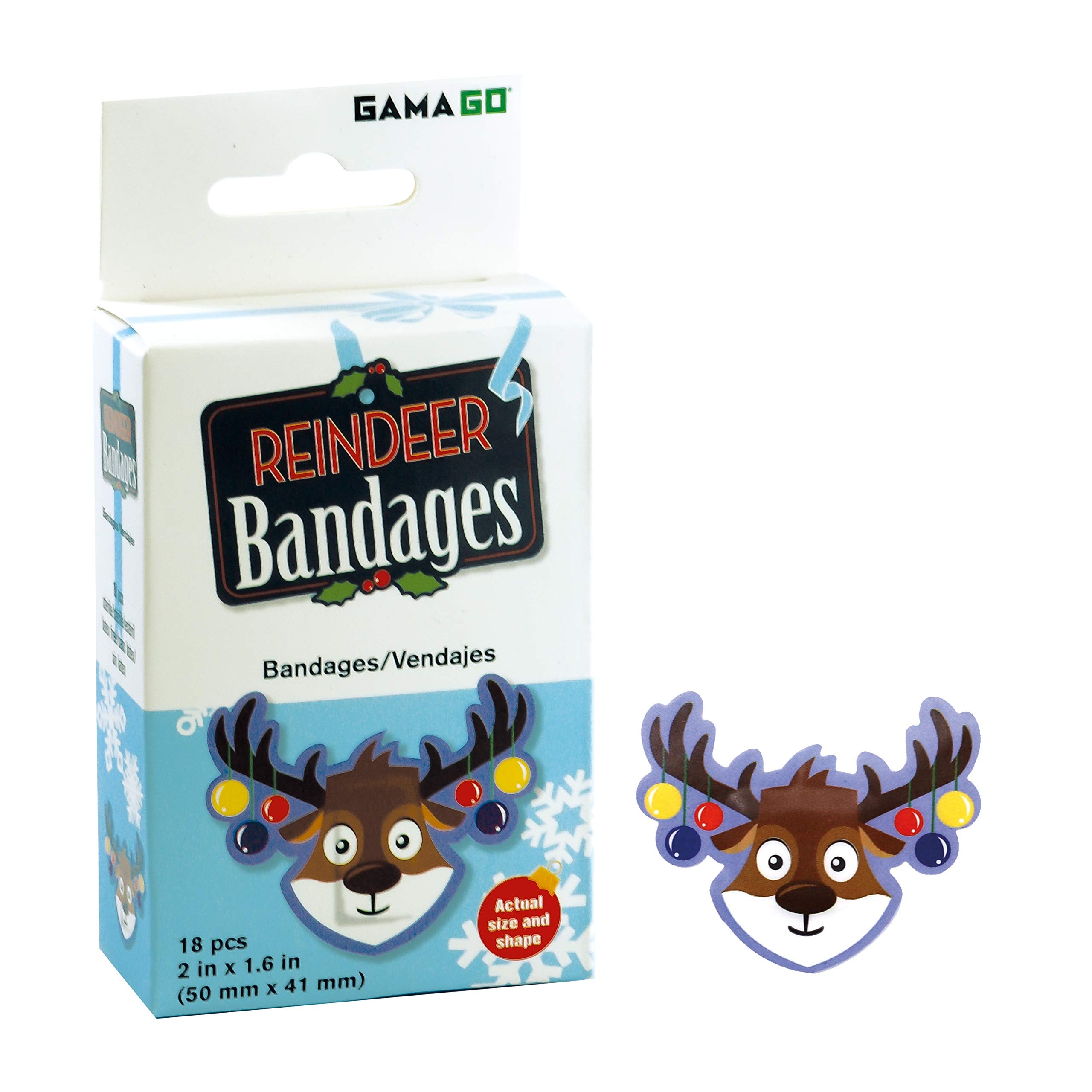 Reindeer Adhesive Bandages  Set of 18