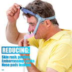 Nuanchu 12 Pcs Nasal Pillow Liner for CPAP Cushion Nasal Cushion Pillow Covers Cotton Liners Skin Sleep Protector Compatible Com