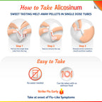 ALICOSINUM 30 doses Homeopathic Medicine for Relief of Multiple Flu-Like Symptoms Such as Fever, Sore Throat, Headache, Body Ach