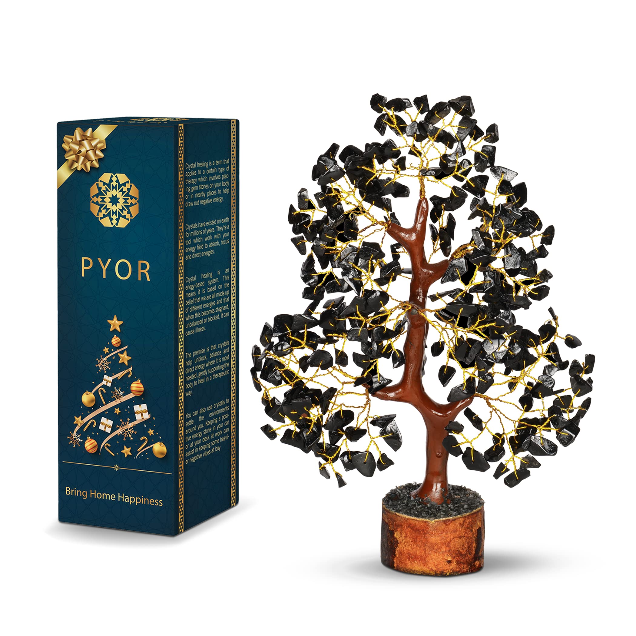 PYOR Black Tourmaline Stone, Crystal Tree, Crystal Tree Feng Shui, Black Tourmaline Crystals, Gem Trees, Positive Stones and Cry