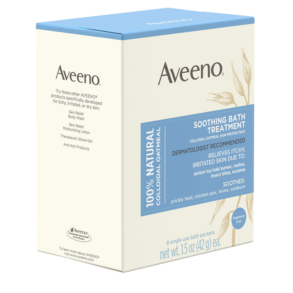 Aveeno Soothing Oatmeal Bath Treatment 8 ct, 3pk