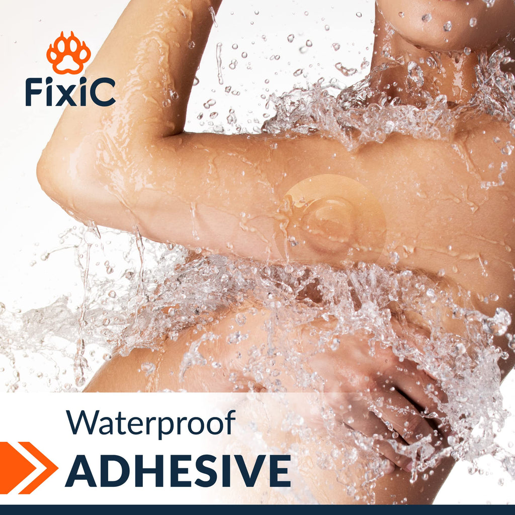 Fixi? Sensor Covers 25 Pack 3 1/2 - Perfect Freestyle Adhesive Bandages for Libre 1, 2, 3 & Plus - G7 & Stelo - Guardian - Water