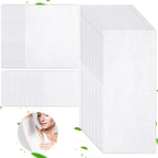Jutom 60 Pcs Skinfold Dry Sheet with Silver Ions Disposable Incontinence Pads Soft Absorbent Pads Abdominal Body Wipes for Women