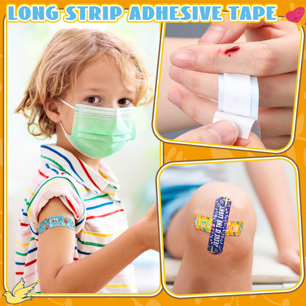 Geiserailie 40 Christian Jesus Bandages Kids Adults Bulk Bible Verse Scripture Fun Bandages Gifts Cute 20 Style Christian Religi