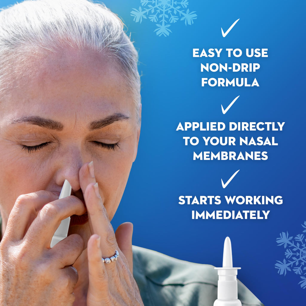 Mucinex Mucinex Severe Nasal Congestion Relief Clear & Cool Nasal Spray, Cooling Menthol Flavor (Pack Of 3), 3/4 Fl Ounce