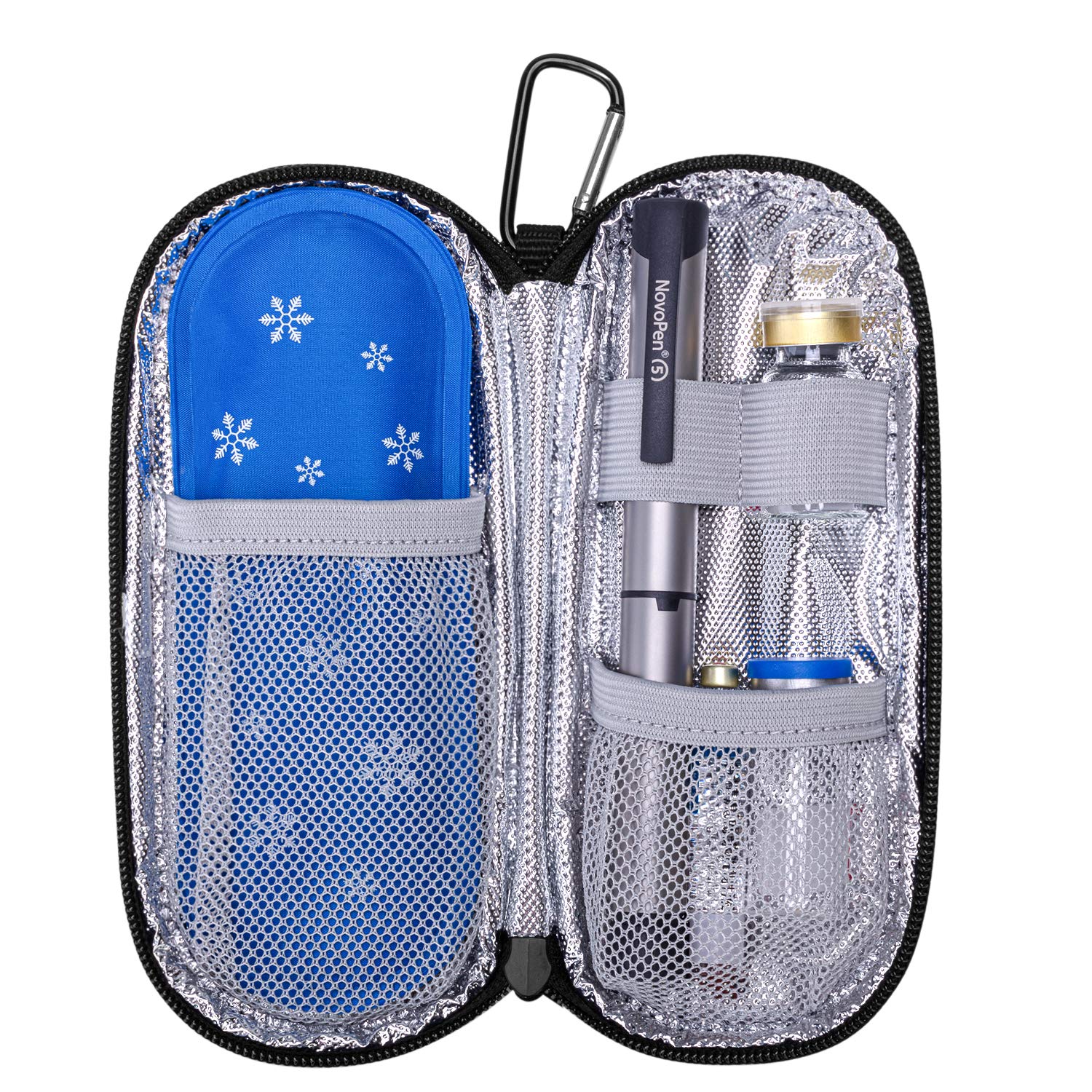 Yarwo Insulin Cooler Travel Case, Diabetic Medication Organizer with 2 TSA Approved Ice Packs for Insulin Pens and Other Diabeti