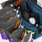 Lightning X Pre-Stocked EMS/EMT Trauma Kit w/Large First Responder Bag & 256 First Aid Medical Supplies - Blue