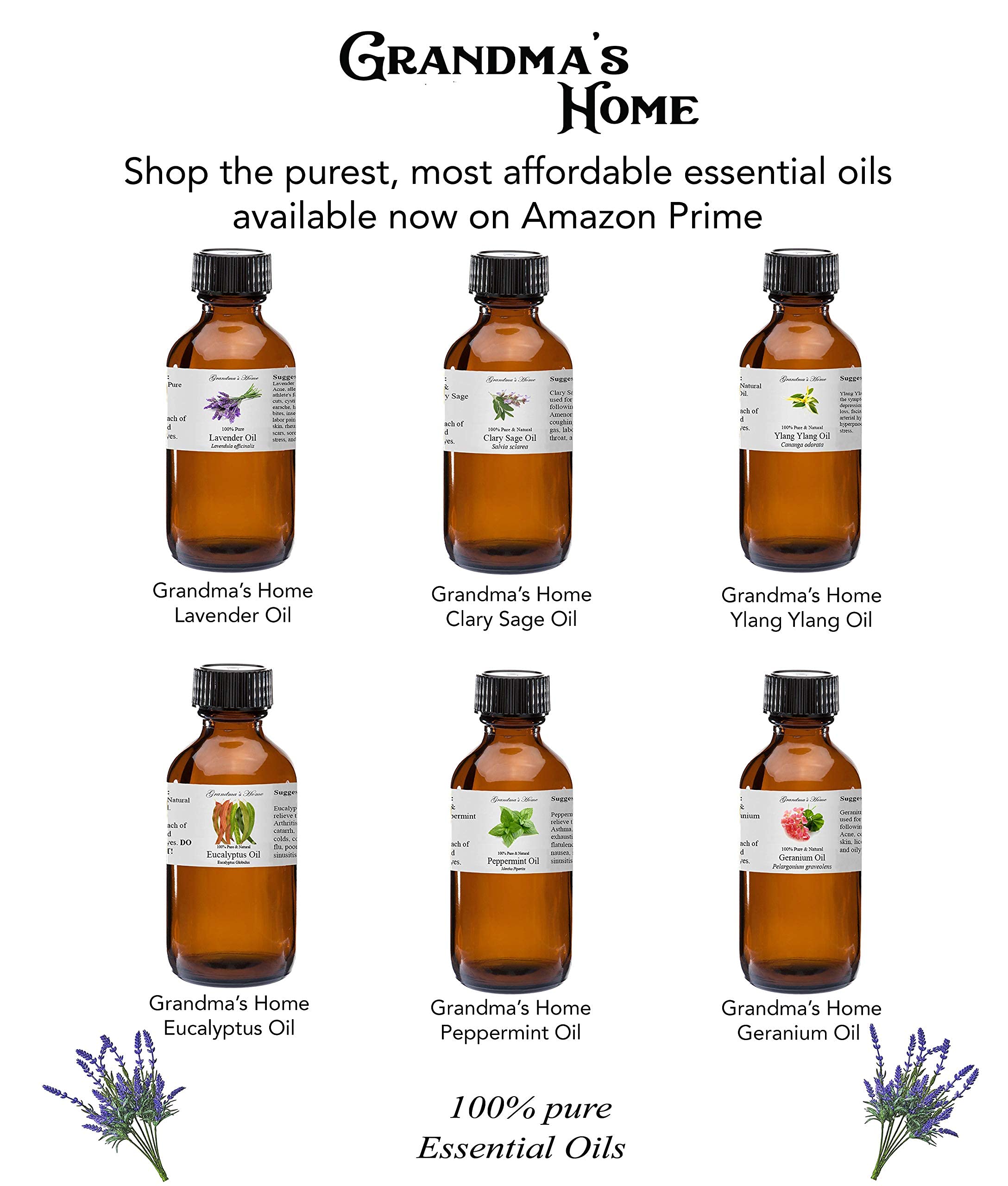Rose Essential Oil - 2 fl oz -100% Pure and Natural - Therapeutic Grade - Grandmas Home