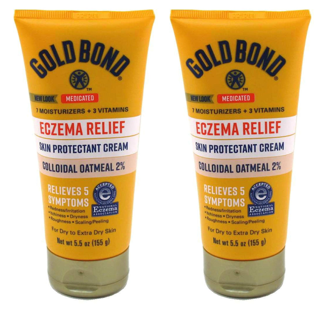 Gold Bond Eczema Relief Cream, 2% Colloidal Oatmeal, 5.5 oz., Pack of 2