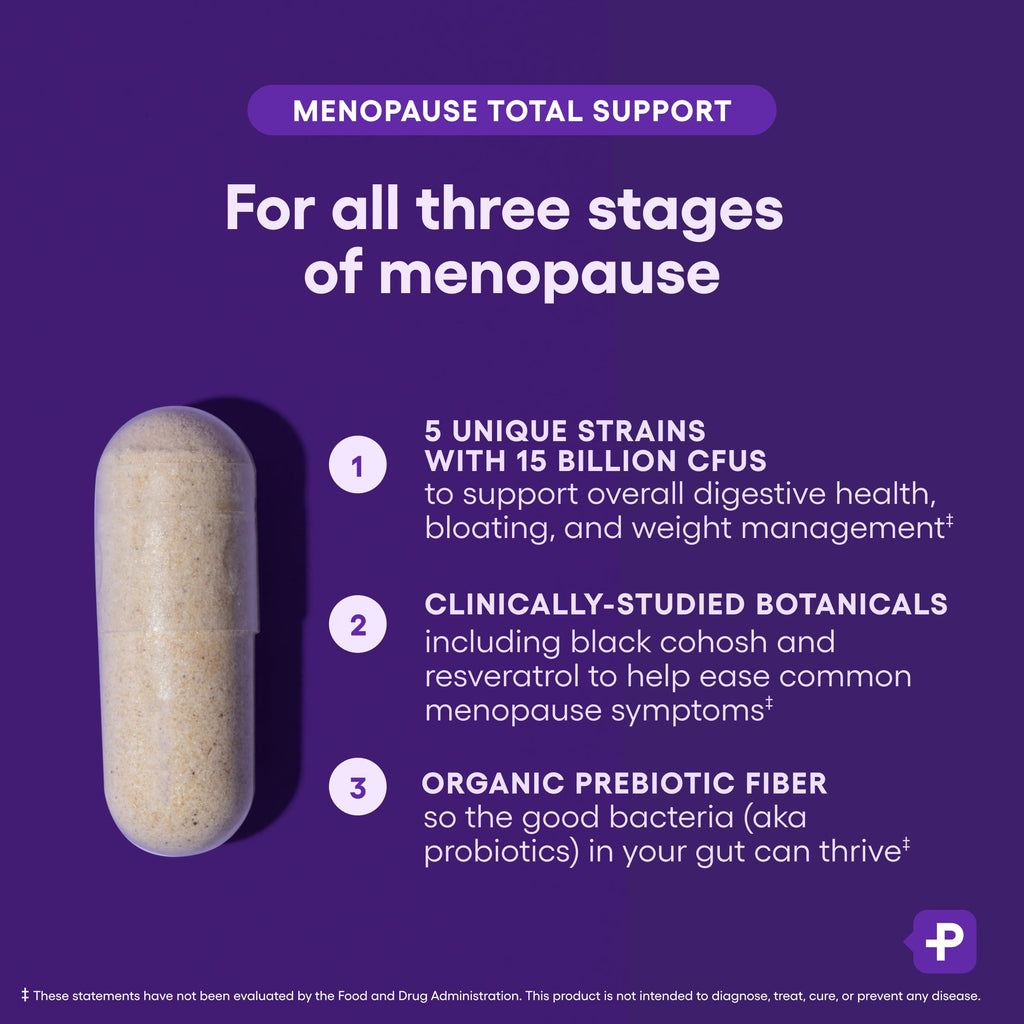 Physicians CHOICE Menopause Probiotic Supplement for Women - Supports Hormone Balance, Hot Flashes, Night Sweats, Weight Manage