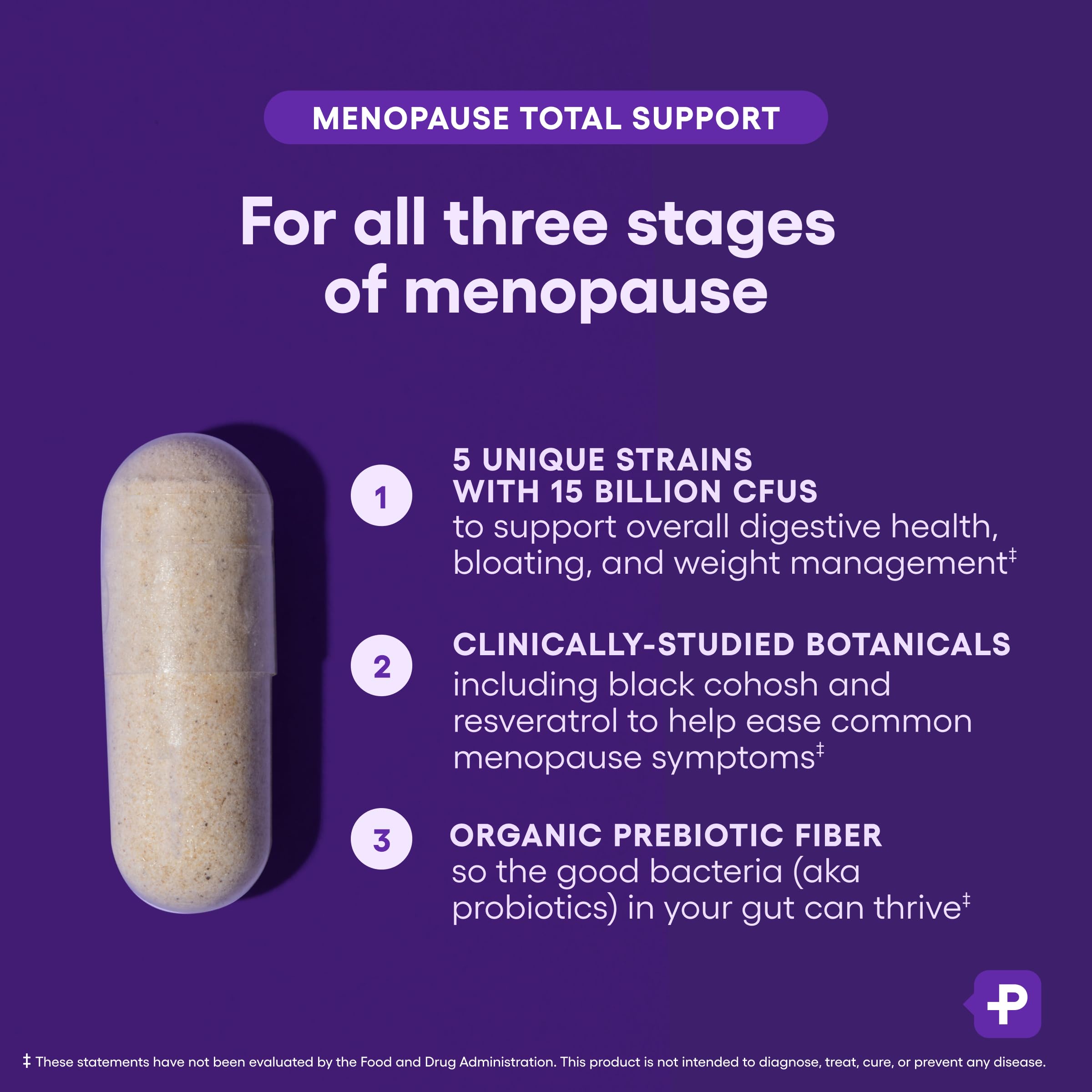 Physicians CHOICE Menopause Probiotic Supplement for Women - Supports Hormone Balance, Hot Flashes, Night Sweats, Weight Manage