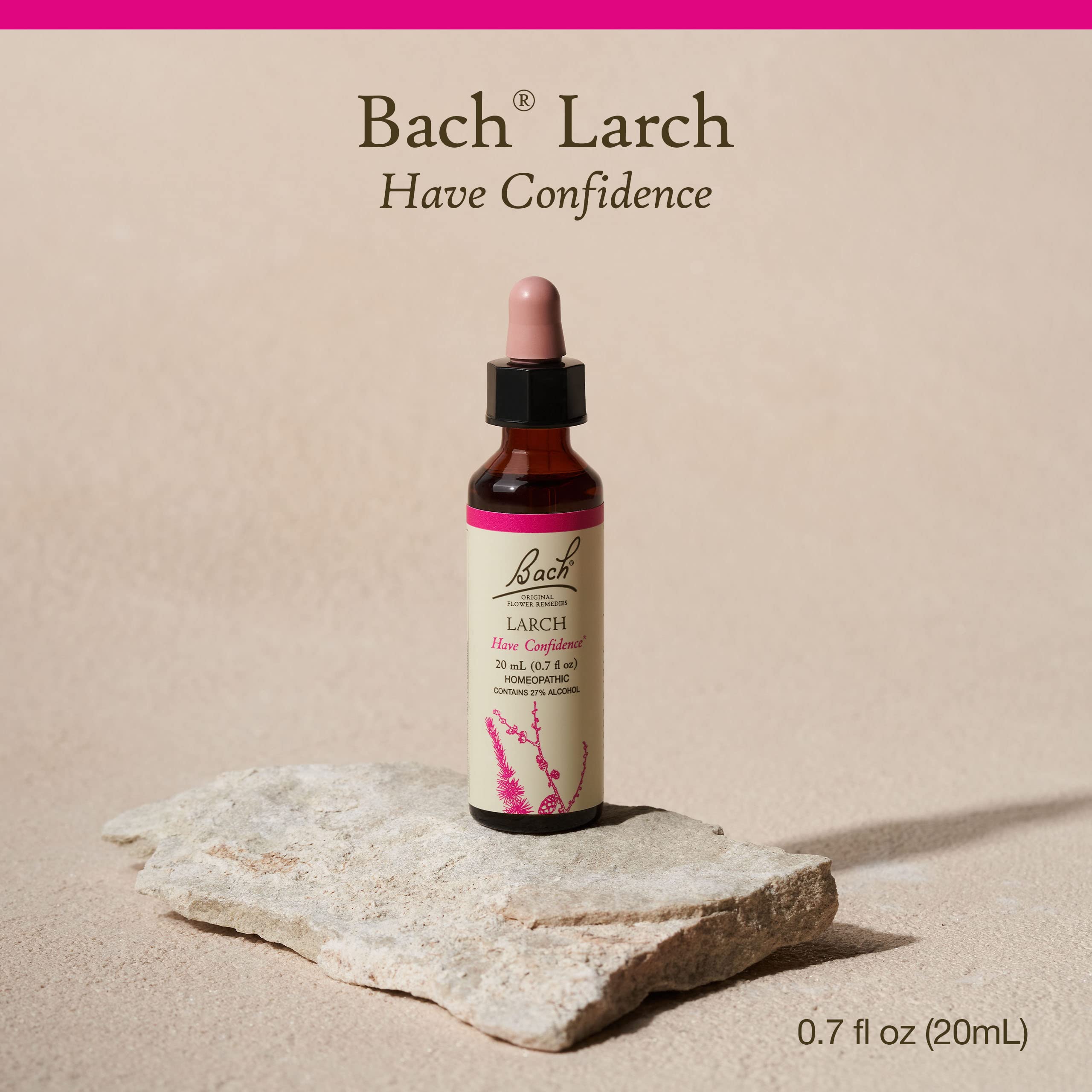 Bach Original Flower Remedies, Larch for Confidence, Natural Homeopathic Flower Essence, Holistic Wellness and Stress Relief, Ve