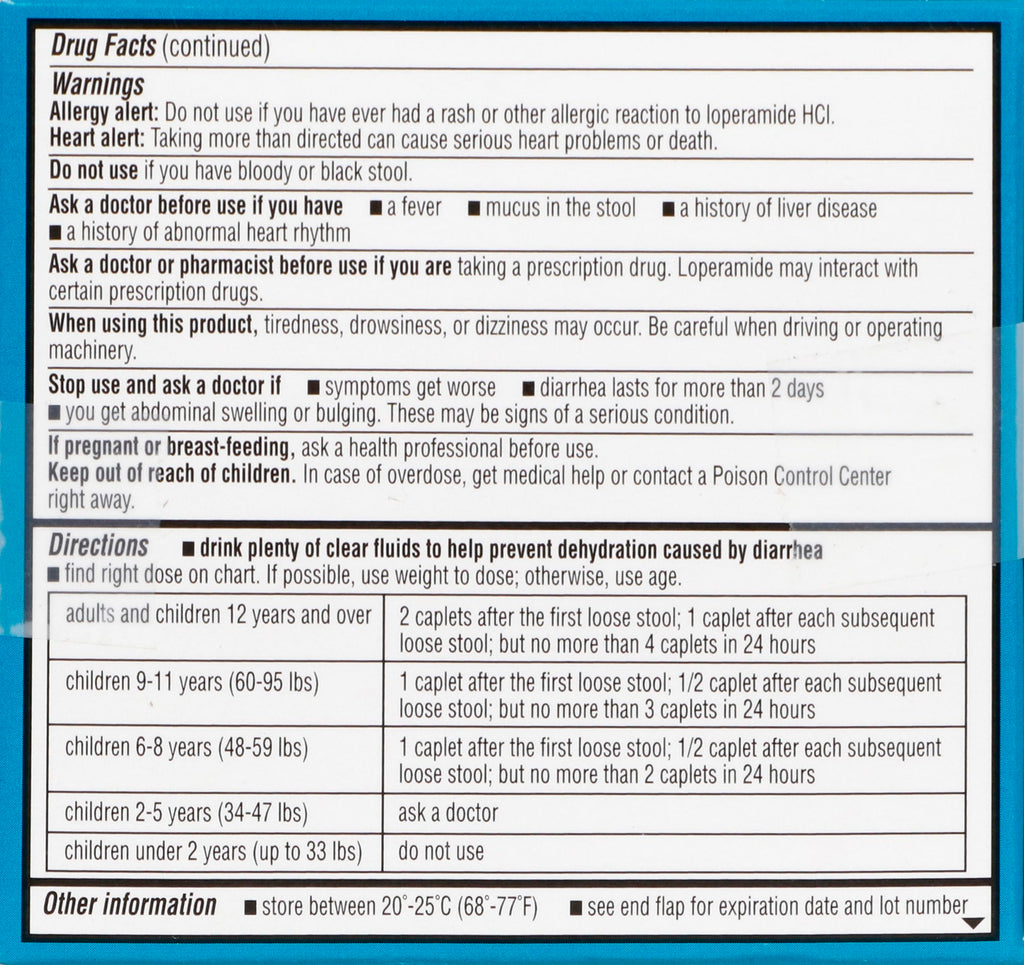 Rite Aid Anti-Diarrheal Caplets - 12 Count - 2 mg Loperamide Hydrochloride | Easy-to-Swallow Anti-Diarrhea Pills | Diarrhea Medi