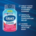 Colace Stool Softener Gummies, Gentle Dependable Constipation Relief Magnesium Citrate Gummies, No.1 Doctor Recommended Stool So