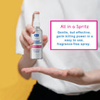 X3 Clean Hand Sanitizer Spray, Alcohol Free, Fragrance Free, Kills 99.9% of Bacteria, Travel Size 2 oz (Pack of 4)