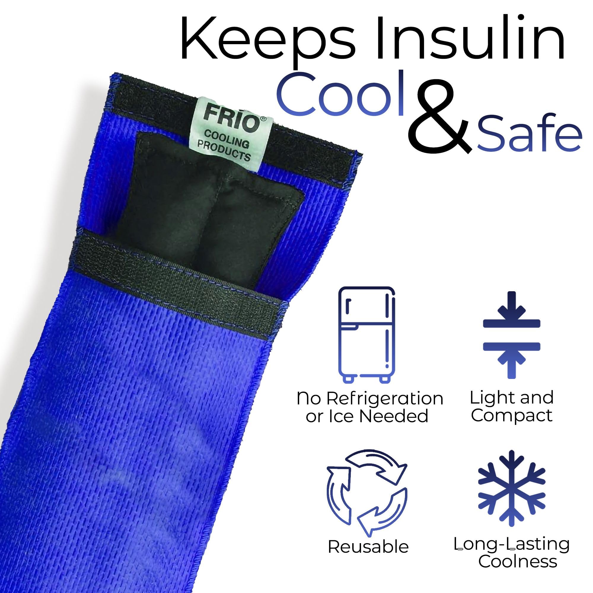 FRIO INDIVIDUAL Insulin Pen Cooling Case - Individual Medication Cooler - Diabetic Travel Case - Single Wallet