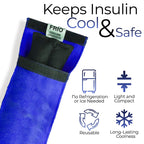 FRIO INDIVIDUAL Insulin Pen Cooling Case - Individual Medication Cooler - Diabetic Travel Case - Single Wallet