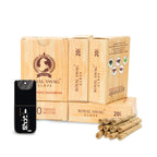 ROYAL SWAG Ayurvedic & Herbal Long Filtered Bidi Smoke (Pack of 5 X 20 Bidi Sticks Per Pack) with 12 ml Shot to Stop Nicotine Cr