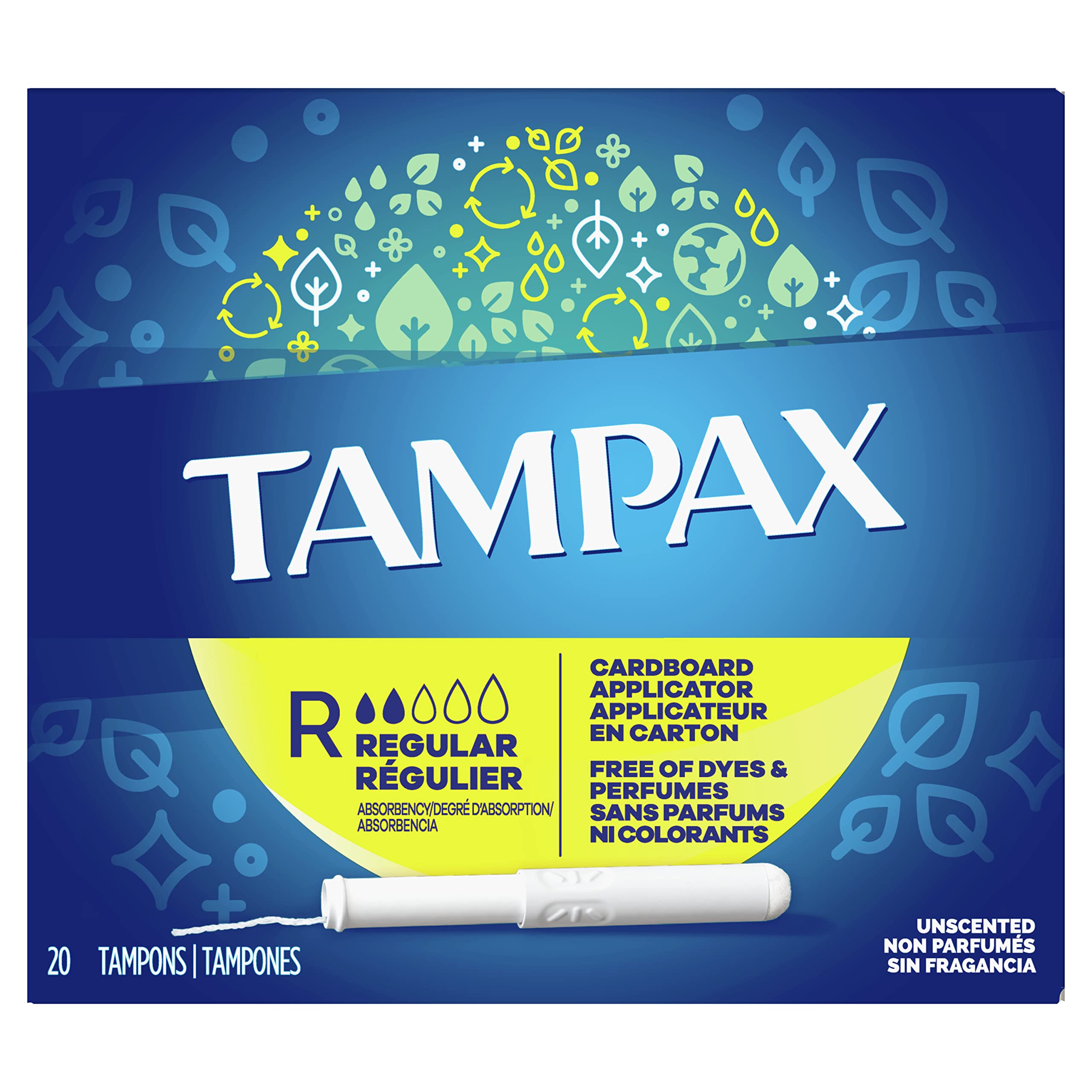 Tampax Regular Flushable, 20 Count