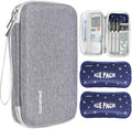 suzamed Insulin Cooler Travel Case,EVA Insulation Travel Medicine Kit with 2 Ice Packs for Diabetes Care,Insulin Pen and Other D