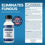 FUNGINIX Toenail Fungus Treatment - Maximum Strength - Nail Fungus Treatment & Athletes Foot Solution - Antifungal Liquid Solut